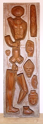 “Man Kit” 1965  Afzelia 98 x 31 x 9.5cm 